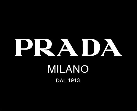 prada logo schwarz weiß|Prada logo logo.